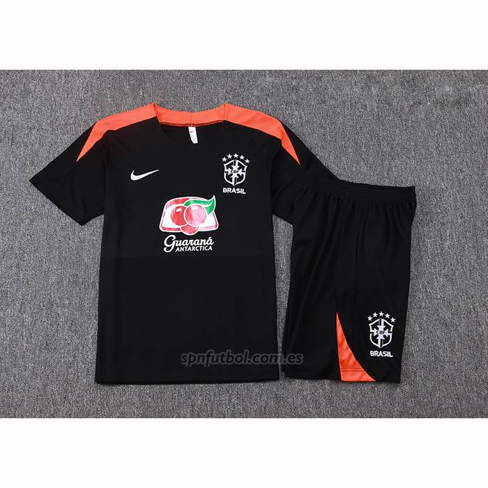 Chandal del Brasil Manga Corta 2025-2026 Negro - Pantalon Corto